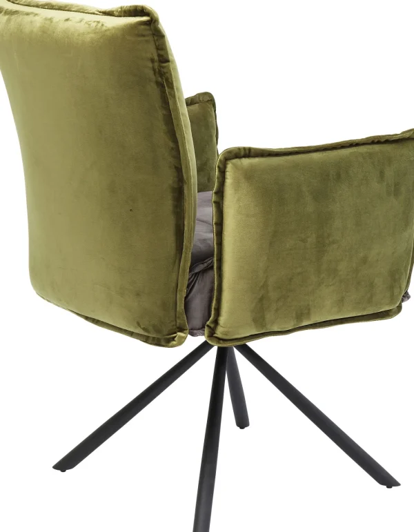 SEDIA CON BRACCIOLI CHELSEA VERDE - KARE