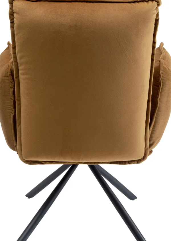Sedia con braccioli Chelsea marrone - KARE