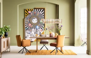 Sedia con braccioli Chelsea marrone - KARE