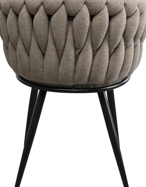 Sedia con braccioli Dean beige - KARE