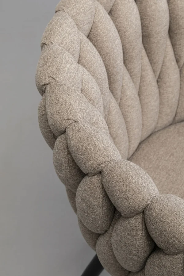 Sedia con braccioli Dean beige - KARE