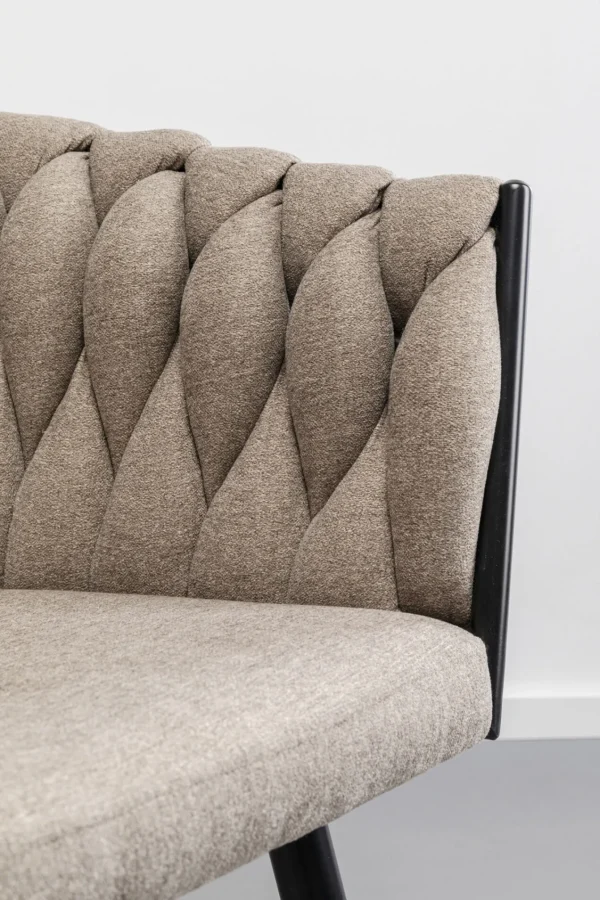 Sedia con braccioli Dean beige - KARE