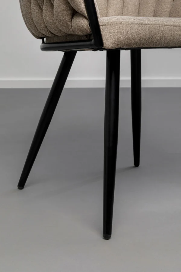 Sedia con braccioli Dean beige - KARE