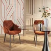 Sedia con braccioli Harry rosso ruggine - KARE