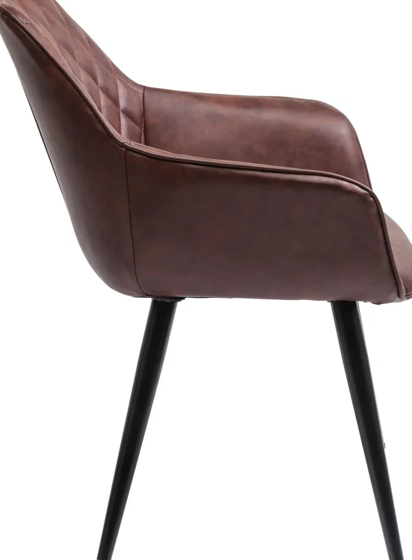 Sedia Con Braccioli Harry Marrone - KARE