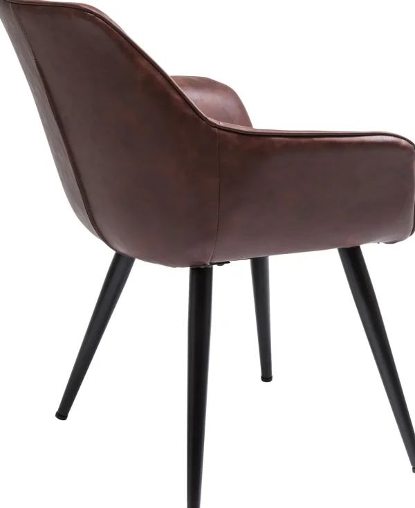 Sedia Con Braccioli Harry Marrone - KARE