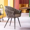 SEDIA CON BRACCIOLI KNOT TWEED - KARE