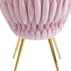 Sedia con braccioli Knot rosa - KARE