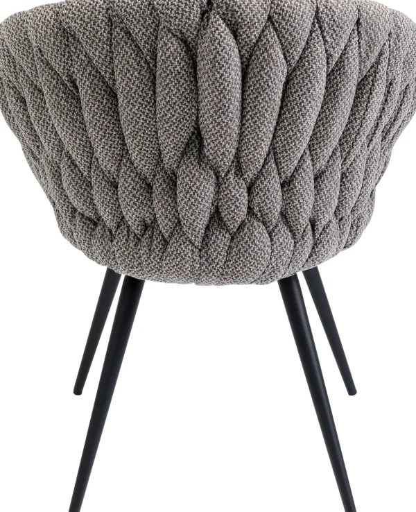 SEDIA CON BRACCIOLI KNOT TWEED - KARE