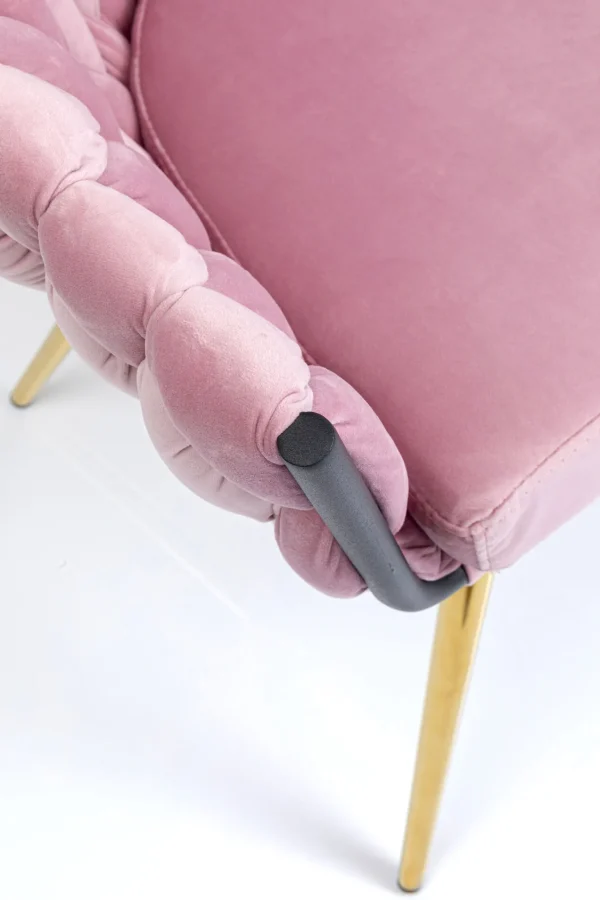 Sedia con braccioli Knot rosa - KARE