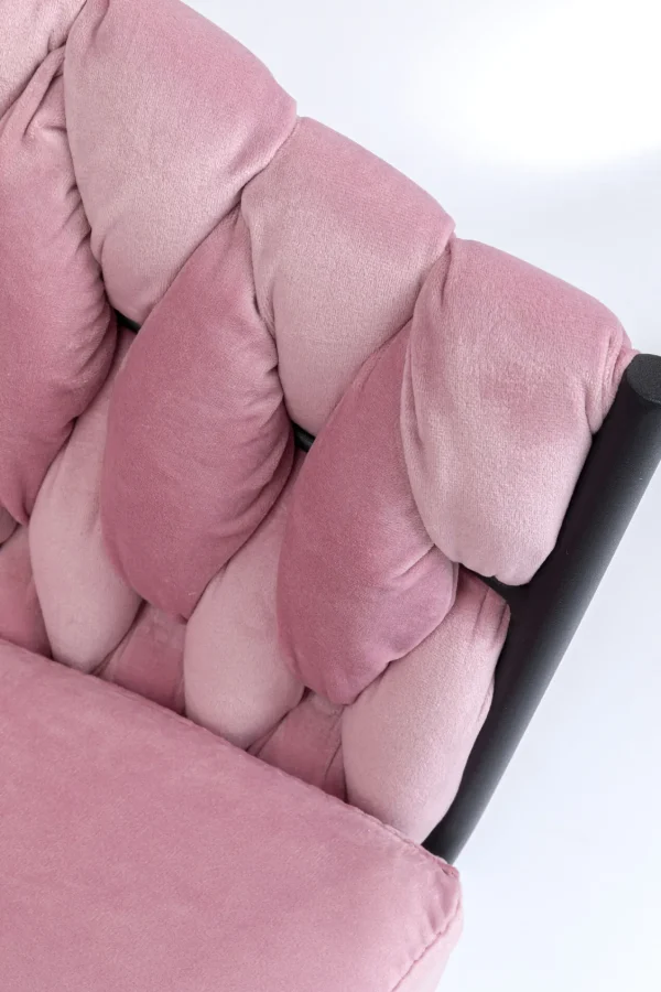 Sedia con braccioli Knot rosa - KARE