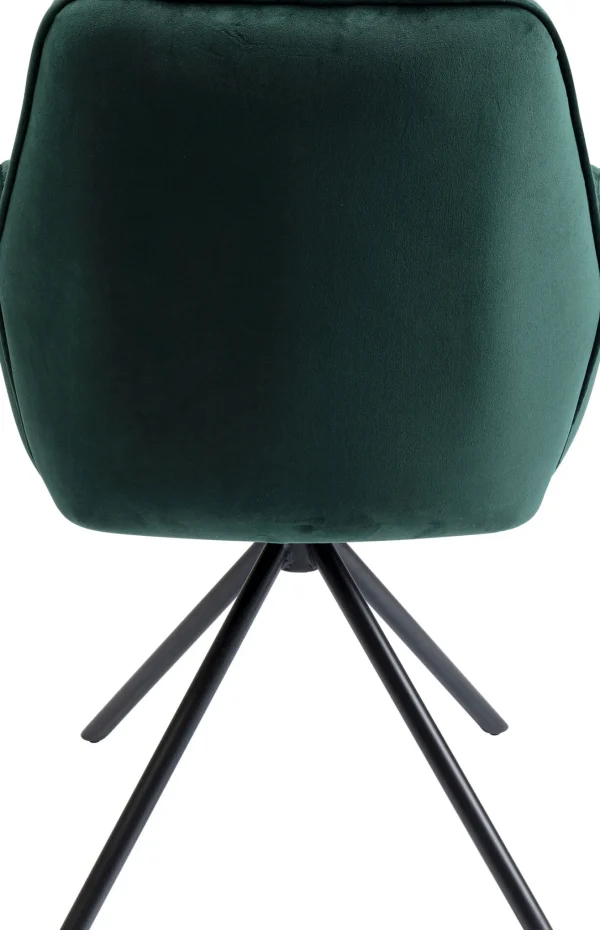 SEDIA CON BRACCIOLI MILA VERDE - KARE