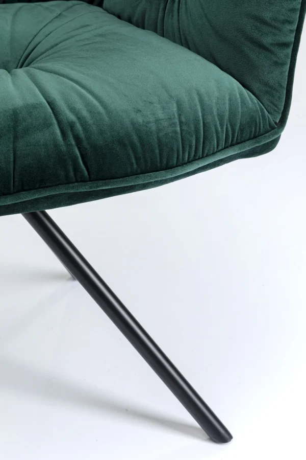 SEDIA CON BRACCIOLI MILA VERDE - KARE