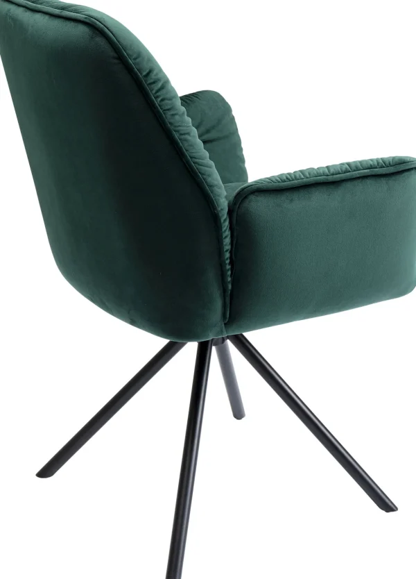 SEDIA CON BRACCIOLI MILA VERDE - KARE