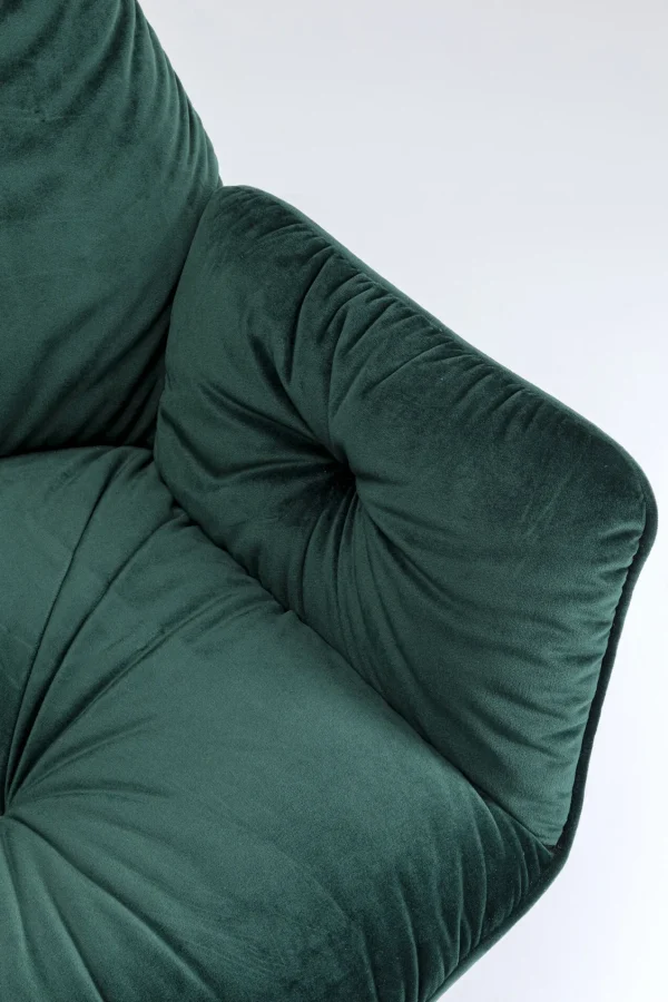 SEDIA CON BRACCIOLI MILA VERDE - KARE