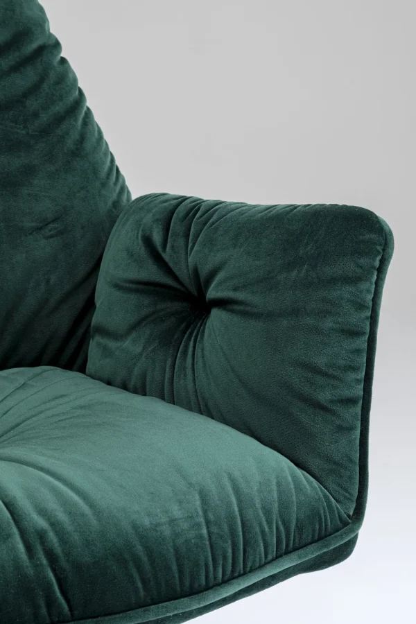 SEDIA CON BRACCIOLI MILA VERDE - KARE