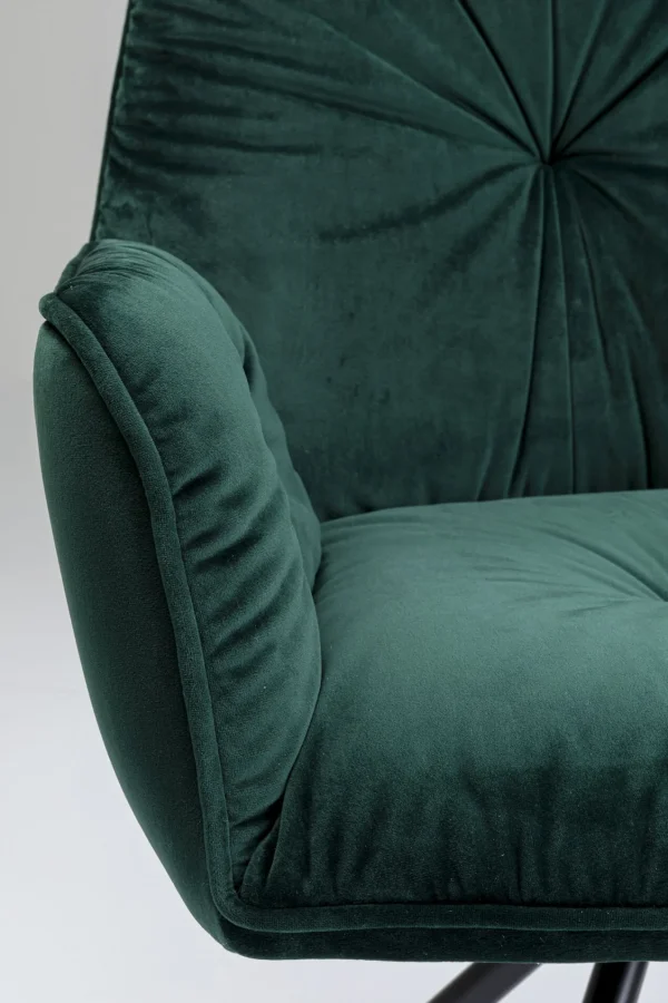 SEDIA CON BRACCIOLI MILA VERDE - KARE