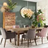 SEDIA CON BRACCIOLI MODE VELLUTO GRIGIO - KARE
