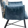 Sedia con braccioli Nothing Hill blu - KARE