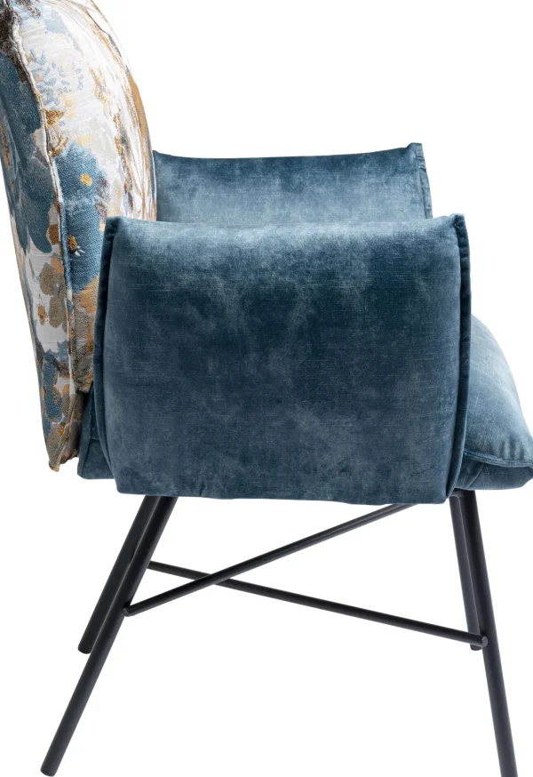 Sedia con braccioli Nothing Hill blu - KARE