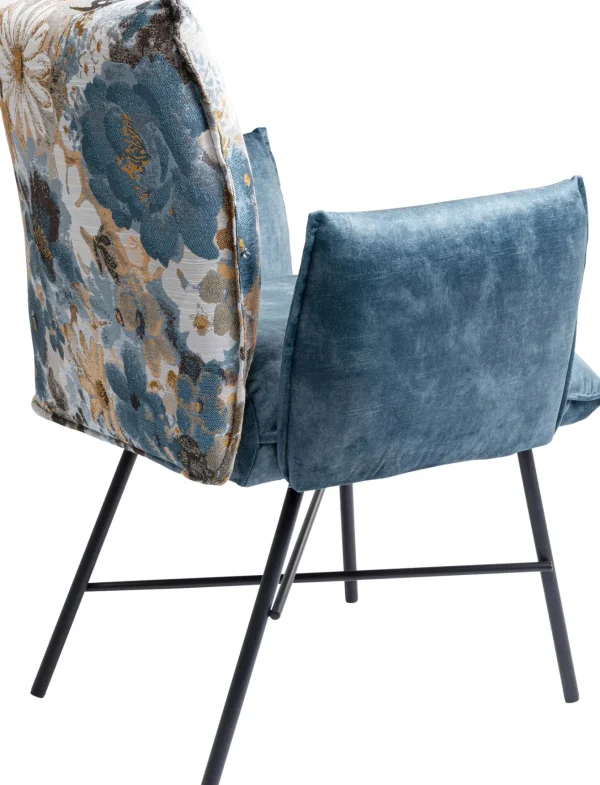 Sedia con braccioli Nothing Hill blu - KARE