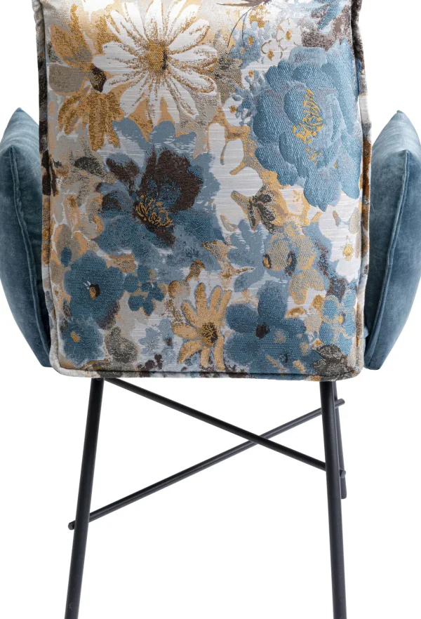 Sedia con braccioli Nothing Hill blu - KARE
