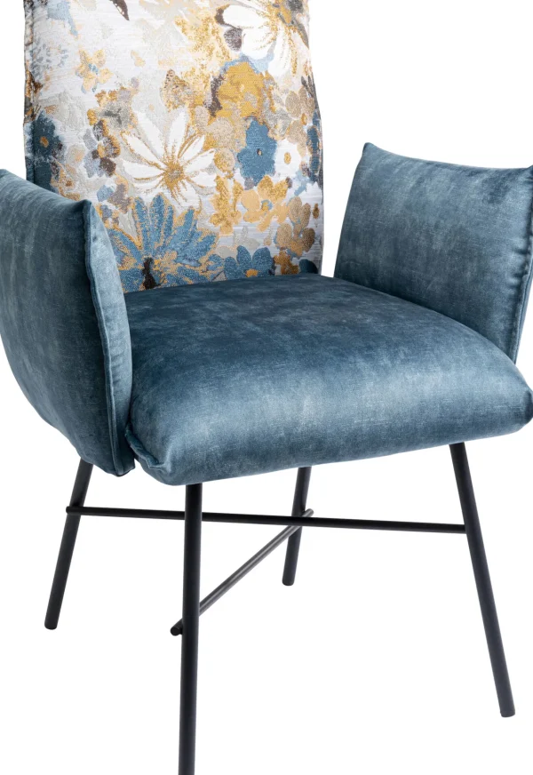 Sedia con braccioli Nothing Hill blu - KARE