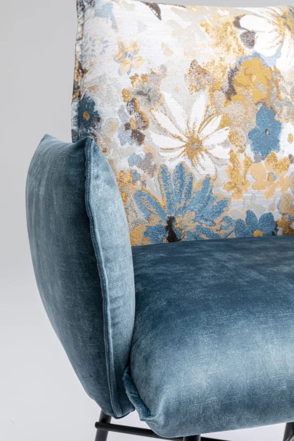 Sedia con braccioli Nothing Hill blu - KARE