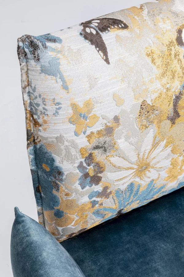 Sedia con braccioli Nothing Hill blu - KARE