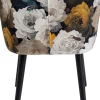 SEDIA CON BRACCIOLI PEONY FLOWER GIALLO - KARE