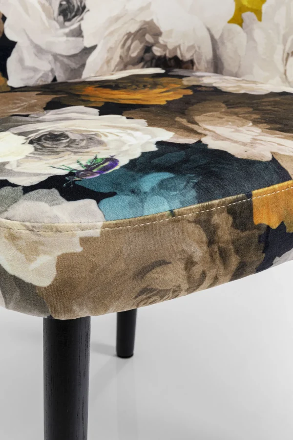 SEDIA CON BRACCIOLI PEONY FLOWER GIALLO - KARE