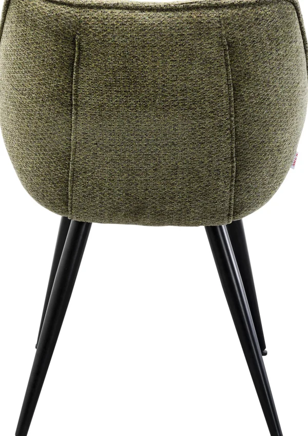 Sedia con braccioli Thelma Melange Verde - KARE