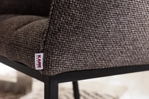 Sedia con braccioli ThinkThank grigia - KARE