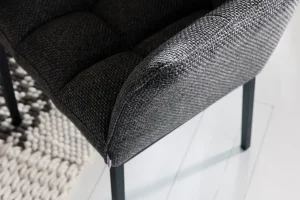 Sedia con braccioli ThinkThank grigia - KARE