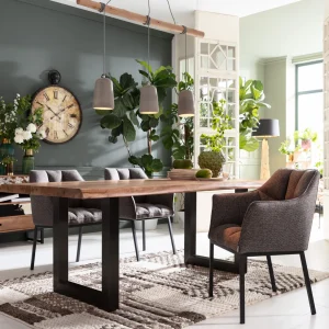 Sedia con braccioli ThinkThank grigia - KARE