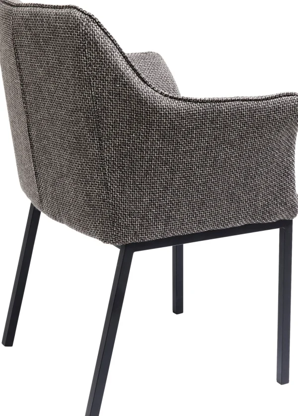 Sedia con braccioli ThinkThank grigia - KARE