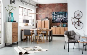 Sedia con braccioli ThinkThank grigia - KARE