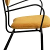 Sedia con braccioli Viola giallo - KARE