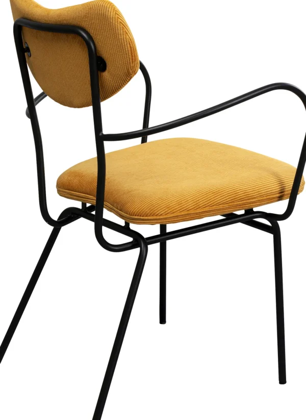 Sedia con braccioli Viola giallo - KARE