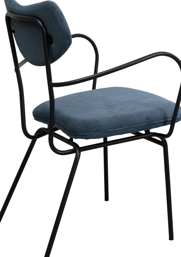 Sedia con braccioli Viola blu - KARE