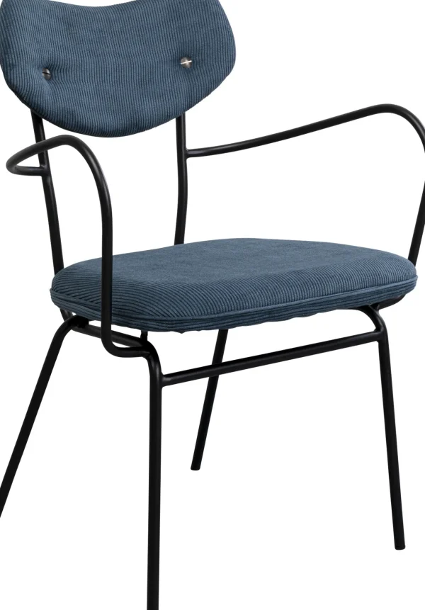 Sedia con braccioli Viola blu - KARE