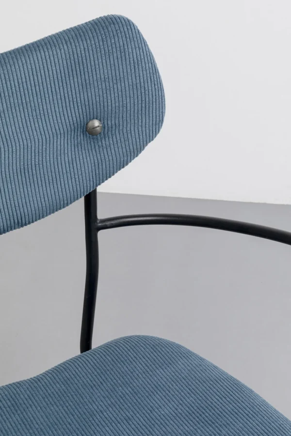 Sedia con braccioli Viola blu - KARE