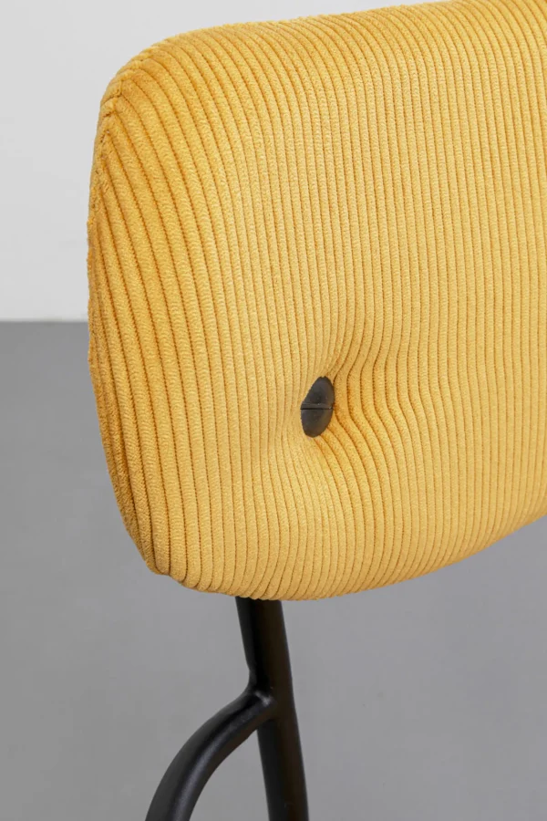Sedia con braccioli Viola giallo - KARE