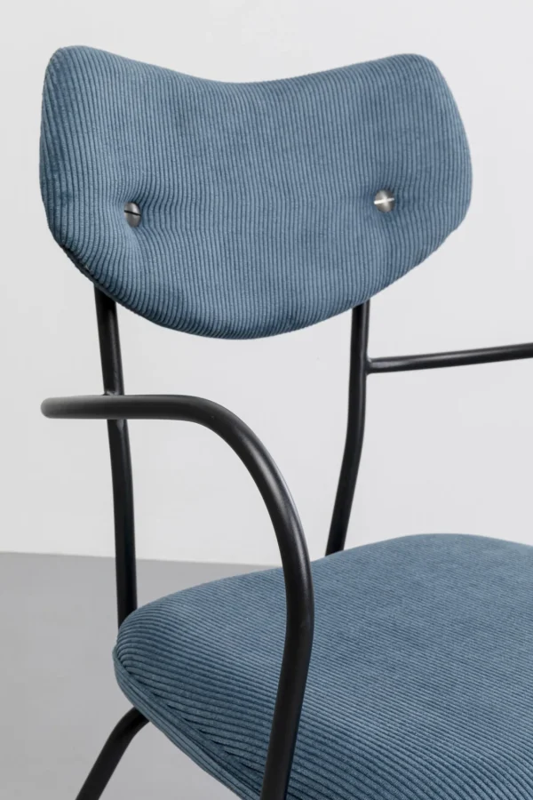 Sedia con braccioli Viola blu - KARE