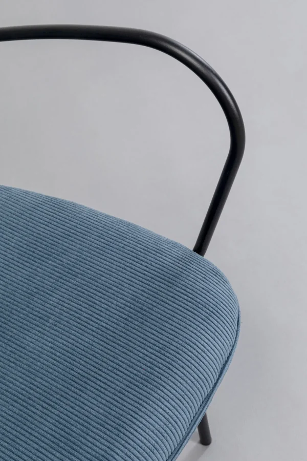 Sedia con braccioli Viola blu - KARE