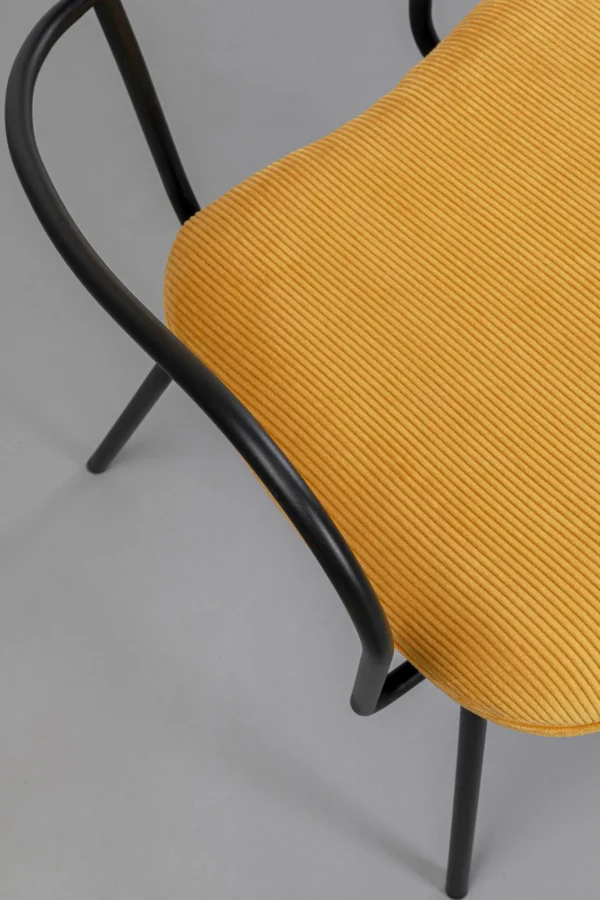 Sedia con braccioli Viola giallo - KARE