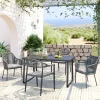 Sedia con braccioli Wave grigio - KARE