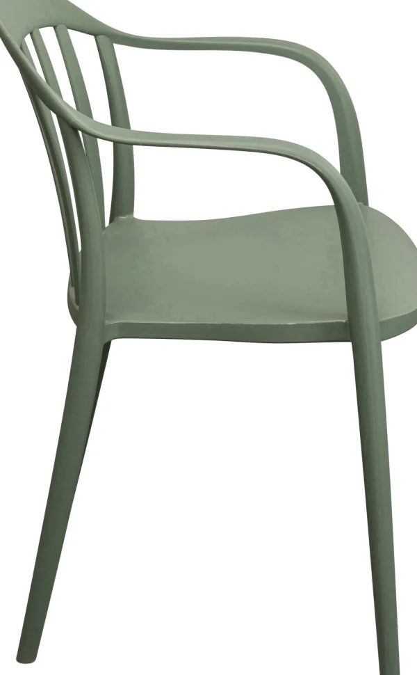 Sedia con braccioliFlores grigio-verde - KARE