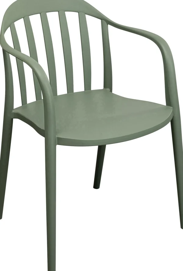 Sedia con braccioliFlores grigio-verde - KARE