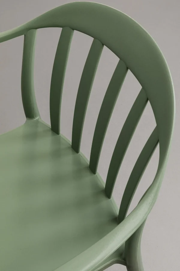 Sedia con braccioliFlores grigio-verde - KARE
